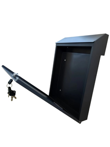 Lockable Through-the-<strong>Wall</strong> Mailbox Waterproof Recessed In-<strong>Wall</strong> Letter <strong>Box</strong> Powder Coated Steel Outdoor <strong>Post</strong> <strong>Box</strong> <strong>for</strong> Home Garden - Product Image 4