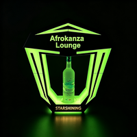 Présentoir LED VIP pour bouteilles avec logo personnalisé, MOQ 1 unité, idéal pour les soirées, les boîtes de nuit, les bars et les salons.