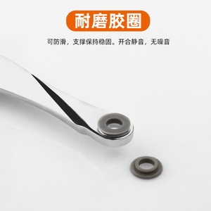 Support de porte de placard réglable en alliage de zinc avec fonction de fermeture amortie pour portes de placard - Product Image 1