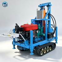 Foreuse de puits d'eau sur chenilles Dolphin 22HP/32HP/35HP/60HP, diesel, 120m, 150m, 200m