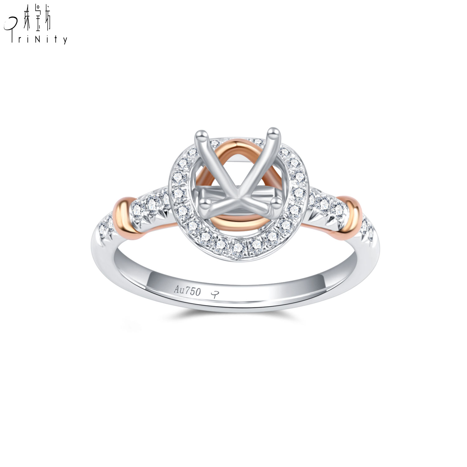 AU750 Gold Rings Premium Jewelry for Women Men
