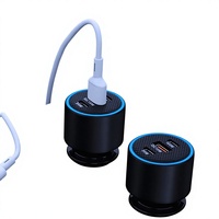 Nouveau chargeur de voiture OLIVER 130W pour ordinateur portable, charge super rapide, type-C, prise de conversion pour allume-cigare rapide