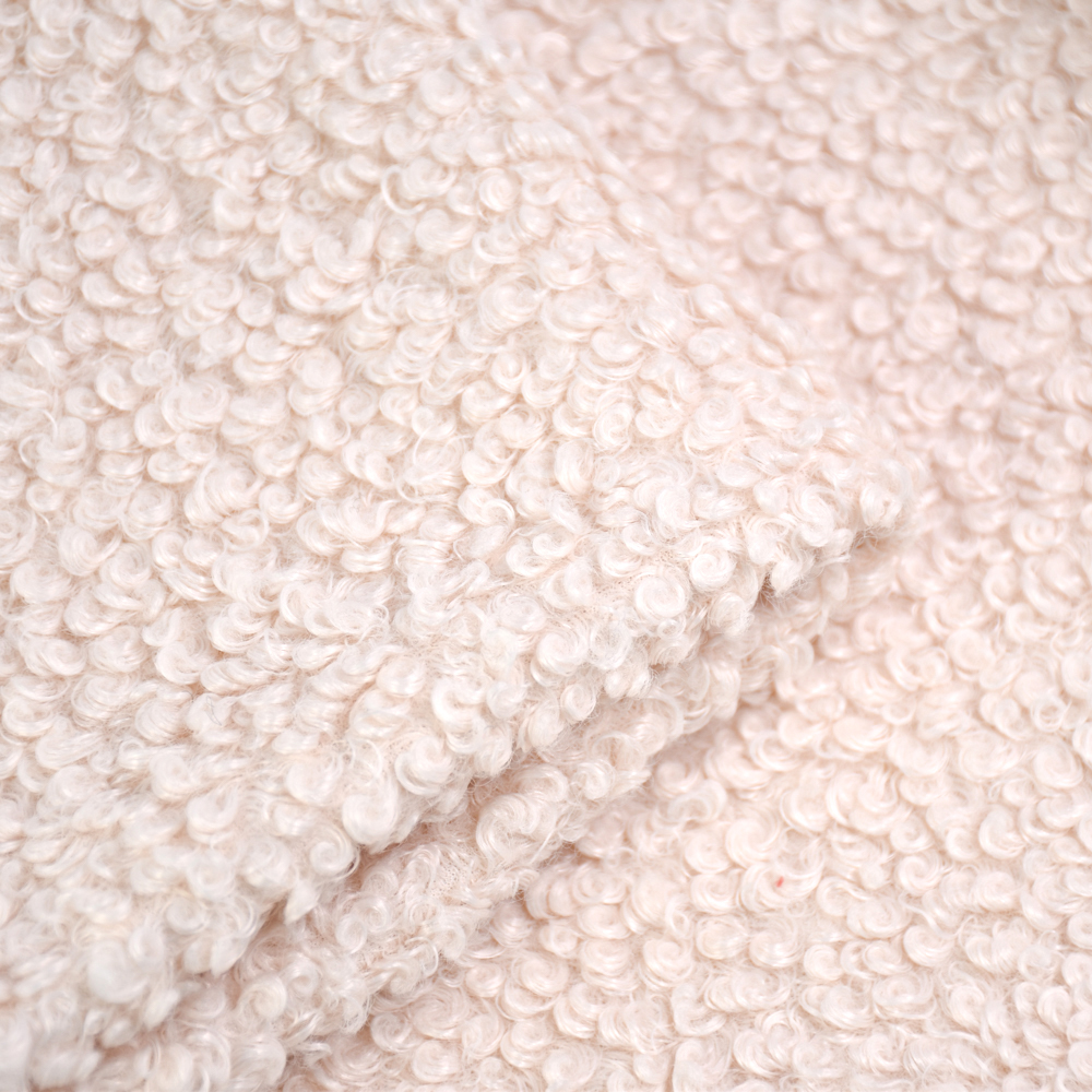 Buy Firm Structure Not Easy To Deform Polar Sherpa 100% Polyester Soft Boucle Terry Wool Fleece Fabric For Winter Coat