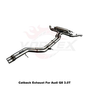 Sistema de Escape Catback con Válvulas Vortex SS304 para Audi Q8 3.0T 55TFSI EA839 V6 2019-2024, Ajuste Directo al Motor - Product Image 3