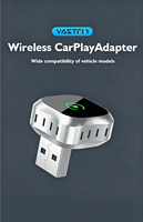 Adaptateur CarPlay sans fil CP09 2026, USB Type-C Plug & Play, certifié CE FCC pour voitures universelles iOS/Android, garantie 1 an