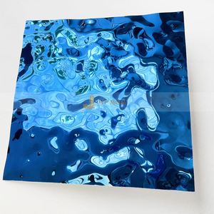 EX566 Water Ripple Stainless Steel Decorative <b>Panel</b> for Luxury Hotel Lobby Interior Wall Design Project - Product Image 1
