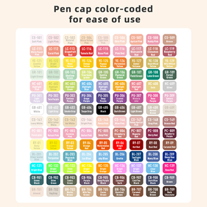 Languo 126 màu mềm bàn chải nghệ thuật Acrylic vẽ Bút Đánh Dấu hộp thiết lập nhiều màu sắc cho các biểu thức sáng tạo - Product Image 2