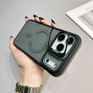 Coque transparente antichoc en TPU et PC pour iPhone 16, coque hybride transparente HQ avec support d'appareil photo métallique et anneau magnétique pour iPhone 17 - Product Image 6