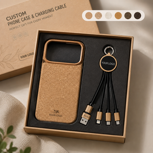 Étui de téléphone en bois personnalisé avec logo en relief, impression personnalisée, design moderne, cadeau promotionnel - Product Image 6