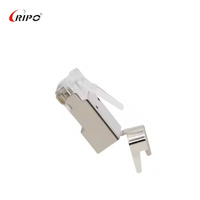 Kabel Ethernet CAT6A UTP Konektor RJ45 Selubung 6-2T Terlindungi Solusi Jaringan Kepadatan Tinggi Pusat Data Terminal Blok Ripo 50V