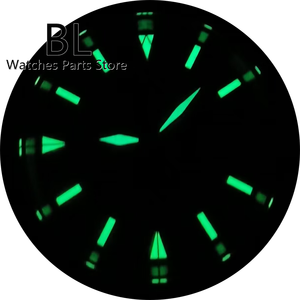 Reloj de Hombre BLIGER de 36 mm/39 mm, Automático, de Lujo, para Buceo, Cristal de Zafiro, Esfera Azul con Diseño de Araña, Luminoso Verde, Cepillado - Product Image 6