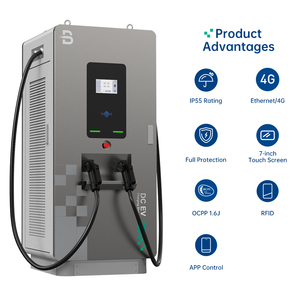 Nuevo Fabricante de Cargadores Rápidos para Vehículos Eléctricos de Corriente Continua, Estación de Carga Comercial de 60-240KW para Autos Eléctricos con OCPP IP55/IK10, Garantía de 2 Años - Product Image 3