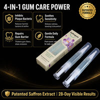 Gel d'essence de safran botanique en gros, format voyage 2*4ml, solution de soin de 28 jours pour améliorer la santé des gencives et les soins quotidiens des gencives