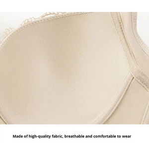 Talla grande Lencerí<span class=keywords><strong>a</strong></span> Floral delgada Sexy borde de acero con aros Anti flacidez soporte superior ensanchado espalda reunión <span class=keywords><strong>sujetador</strong></span> transpirable mujeres - Product Image 5