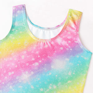 Haute qualité nouveaux tout-petits entraînement danse porter arc-en-ciel couleur Ballet Yoga natation filles gymnastique <span class=keywords><strong>justaucorps</strong></span> - Product Image 3