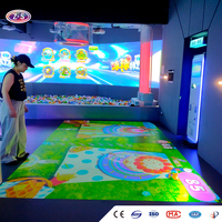 Projecteur de sol mobile interactif, système de projection pour aire de jeux intérieure, pour centre commercial