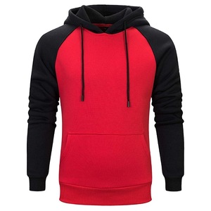 Sweat à capuche polaire d'hiver pour homme de qualité supérieure, manches raglan unies, brodé, anti-boulochage et coupe-vent, prix de gros - Product Image 2