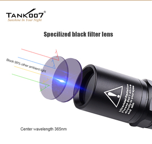 Tank007 AA02 LED Linterna UV Ngọn Đuốc Đèn 365nm Penlight Tội Phạm Cảnh Điều Tra Ngọn Đuốc Vật Nuôi Giun đũa Phát Hiện UV Đèn Pin - Product Image 3