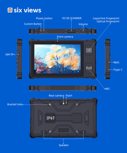 Tablet PC Industrial de 8 Pulgadas, Pantalla HD de 1920x1200 y 500 Nits, <span class=keywords><strong>Android</strong></span> 15, Batería de 5500 mAh, Resistente IP68, Red 4G, MTK Octa Core, Nuevo - Product Image 6