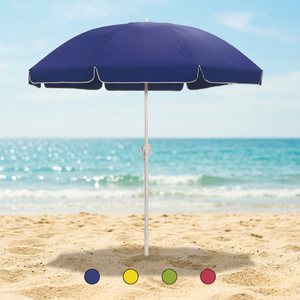 Ombrellone da Mare 2m in Acciaio con 8 Aste Rinforzate, Diametro 200cm, 1505kg di Peso, di Soleil Est - Product Image 3