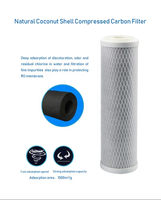 Kartrid Filter Pp Cto Gac untuk Sistem Reverse Osmosis di Bawah Wastafel