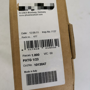 Contatto Aderbezeichnunwbrgstrger Patg 1/23 1013847 1000 pz. nuove originali, disponibili, per automazione industriale, pacchetto dedicato - Product Image 1