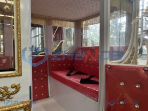 2026 Luxueuse Calèche Royale Dorée du Roi, Calèche Électrique Sans Chevaux pour Visites Panoramiques, Calèche Électrique en Promotion (avec dépôt) - Product Image 6
