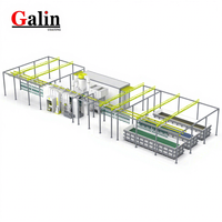 Nouvelle Ligne de Revêtement en Poudre Entièrement Automatique Galin 2026 avec Machine à Pistolet, Four à Gaz, Cabine et Équipement d'Usine de Peinture pour Aluminium CE