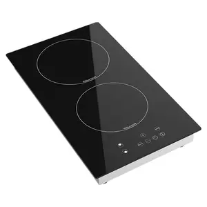 Cuisinière à Induction Portable de 12 pouces, avec 2 brûleurs, 1500W + 1500W, 110V, plaque de cuisson électrique