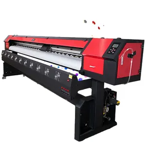 Grootformaat Outdoor Reclame 8ft 2 Hoofden Inkjet Machine 3.2M Flex Banner Plotter Grootformaat Eco Solvent Printer Xp600 i3200