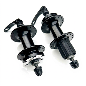 Moyeu de vélo avant en alliage d'aluminium 32H 36H à dégagement rapide pour frein à disque, noir - Product Image 1