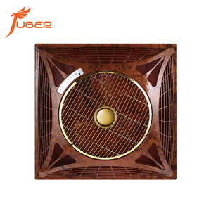 Ventilateur de plafond moderne sans pales en plastique de 14 pouces avec éclairage LED, télécommande, silencieux, encastré, faux plafond, pour bureau - Product Image 1