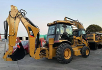 Backhoe Loader CAT420 Bekas Berkualitas Tinggi Mesin 60KW Gearbox 4X4 Roda Mesin Konstruksi Beban Terukur 2 Ton Dijual