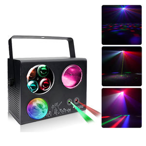 Proyector de haz de control de sonido LED RGBW, láser KTV interior cuatro en uno para bodas y banquetes, luz de escenario de burbujas, pequeña sacudida - Product Image 1