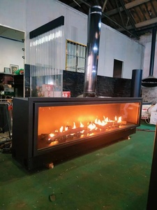 Caminetto a <span class=keywords><strong>Gas</strong></span> da Interno dal <span class=keywords><strong>Design</strong></span> Moderno, GPL o <span class=keywords><strong>Gas</strong></span> Naturale, Misure 36/40/50/60/72/80 Pollici - Product Image 4