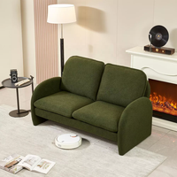 Minimalist isches weißes/braunes/grünes modulares Loveseat-Sofa garnitur für kleine Wohnzimmer hotels Bequemer gepolsterter Schwamm