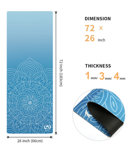 <span class=keywords><strong>Tapis</strong></span> <span class=keywords><strong>de</strong></span> yoga en <span class=keywords><strong>caoutchouc</strong></span> suédé antidérapant et doux pour la peau, pliable et portable pour les voyages, résistant à l'usure <span class=keywords><strong>de</strong></span> haute qualité - Product Image 2