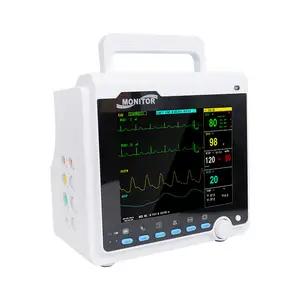 جهاز مراقبة المريض CONTEC CMS6000 ECG SpO2 NIBP RESP TEM ، جهاز العناية المركزة ، متعدد الباراميترات ، من المصنع الحقيقي