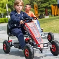 ApexJoy Go Pedal Mini-Quadricycle à pédales pour enfants, châssis en acier, kart de course, charge maximale 100 kg, CE, prix usine pour parcs d'attractions