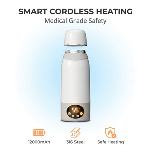 12000mAh USB Cordless Portable <b>Kettle</b> 500ml Smart Automatic Temperature Control Water Boiler 316 Stainless Household 12000mAh Ba - Product Image 4