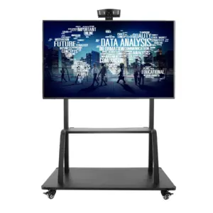 Customized Acceptable OEM ODM Factory Supplier TV Floor Stands Brackets Cart for Universal LCD LED TV Flat Screen 50-150 Inches