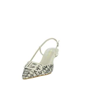 Laura Biagiotti Women's Slingback <b>Pumps</b> 8969 <b>Black</b> Beige Pointed Toe Heels - Product Image 6