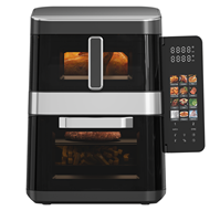 Desain Baru Oven Penggorengan Udara Digital Dua Rak Bebas Minyak, Kapasitas Besar 11L untuk Rumah Tangga, Laris Terjual
