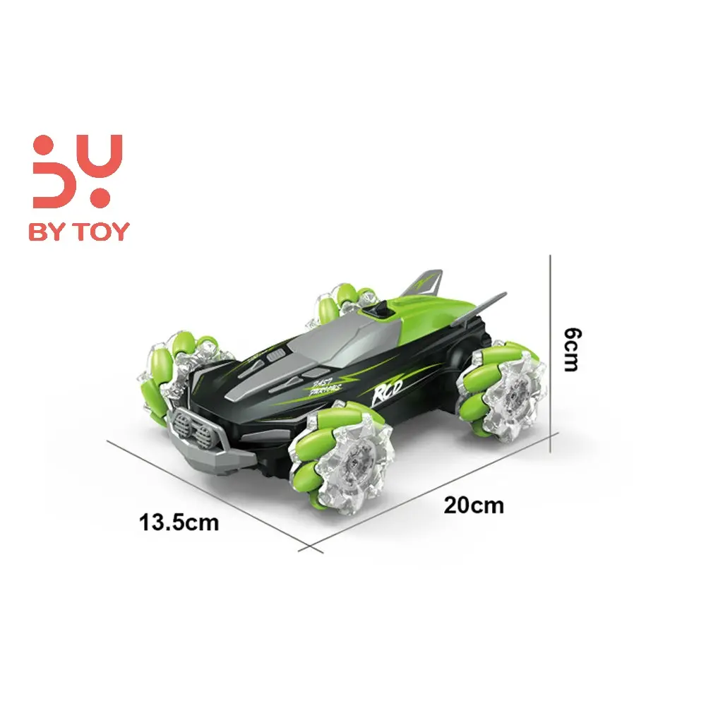 2.4g Air Gesture Stunt Rc Car Toy For Kids Auto Demo Spray 360 Rotation Rc Stunt Dual Remote Control Car With Music Light