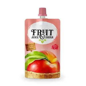 Sacchetto per beccuccio per alimenti riutilizzabile personalizzato per la ricarica dello Shampoo sacchetto per bevande Sub-imballaggio con sacchetto liquido per imballaggio con beccuccio