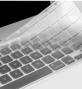 Kakudos teclado ultra fino, teclado à prova d' água e de poeira, transparente para mac e laptop de todos os tamanhos