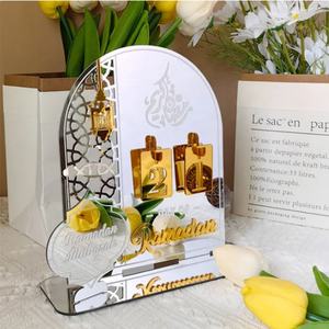 Calendario conto alla rovescia Ramadan acrilico con Base Mubarak Islam regali dell'avvento Ramadan Home Desktop Decora calendario numeri conto alla rovescia - Product Image 5