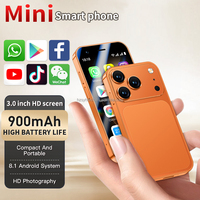 Téléphones mobiles portables A17 Mini très demandés, écran 3,0 pouces, 4 Go + 64 Go, photographie HD, Android, double SIM, mini smartphone