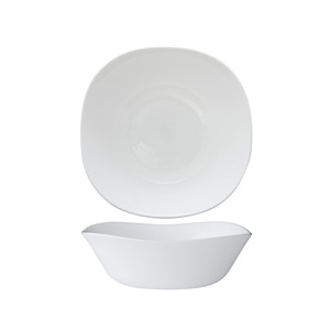 Parma Square Salad Bowl 25 × 25 cm White Glass Bormioli Rocco - Product Image 1