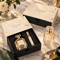 Boîte cadeau de parfum en papier rigide personnalisée, emballage de luxe pour flacon de parfum, impression UV, fermeture magnétique, vente en gros